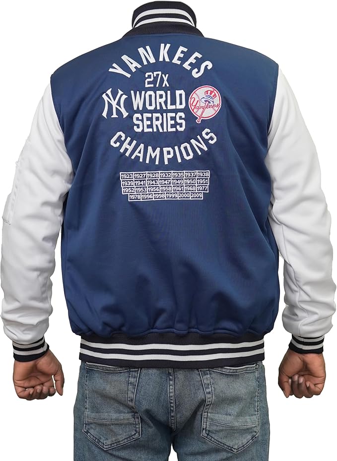 embroidered varsity jacket detail close up