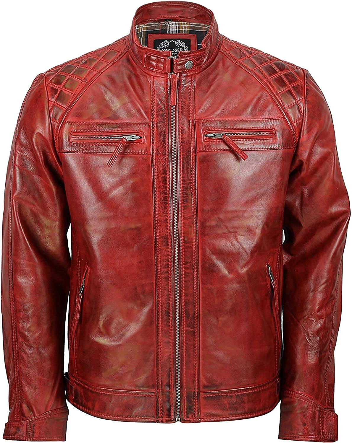 Men’s_ Biker_ Quilted_ Leather_ Jacket