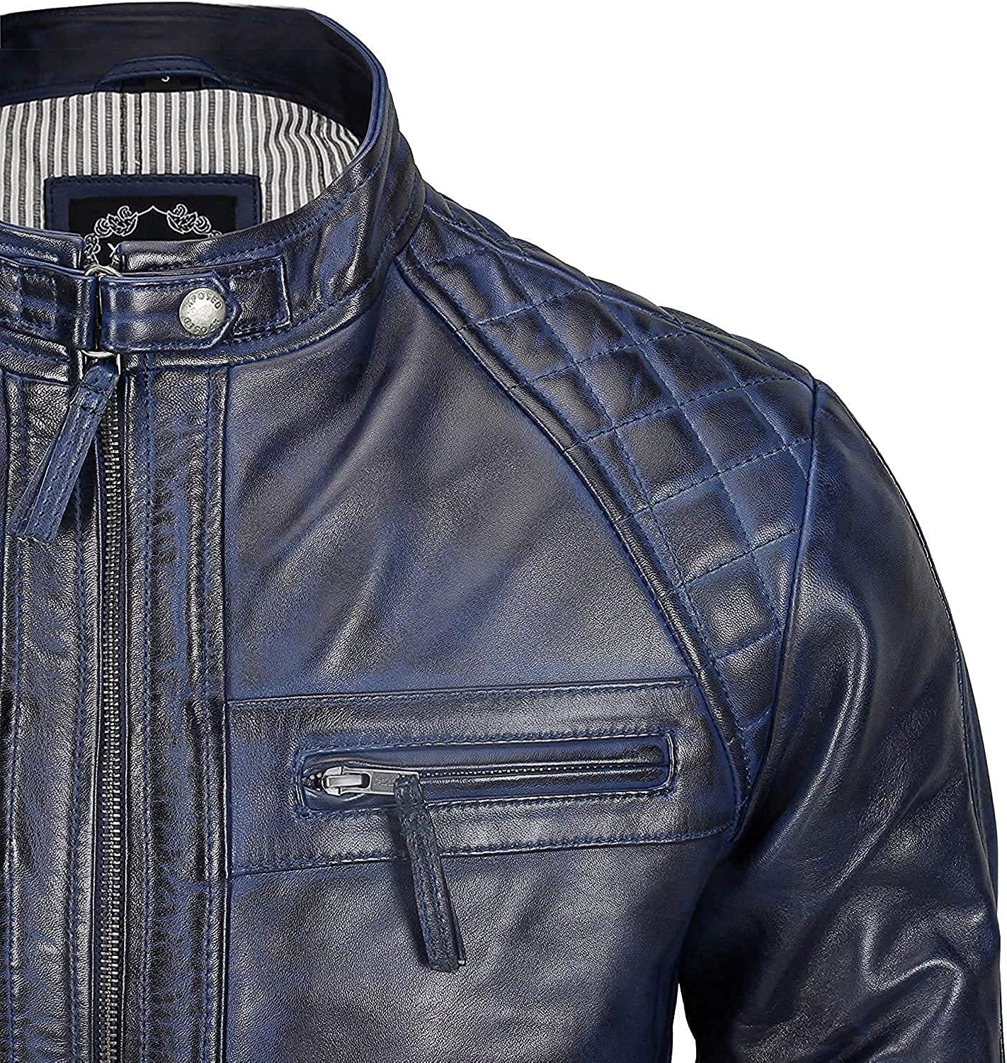 Men’s_ Biker_ Quilted_ Leather_ Jacket
