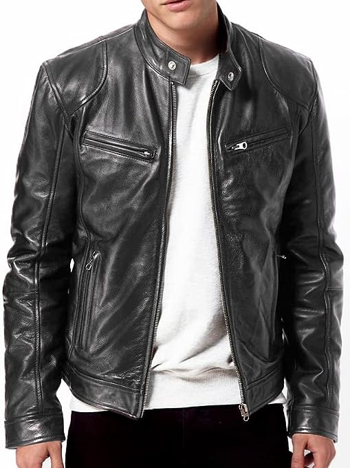 Men’s_ Black_ Slim_ Biker_ Jacket
