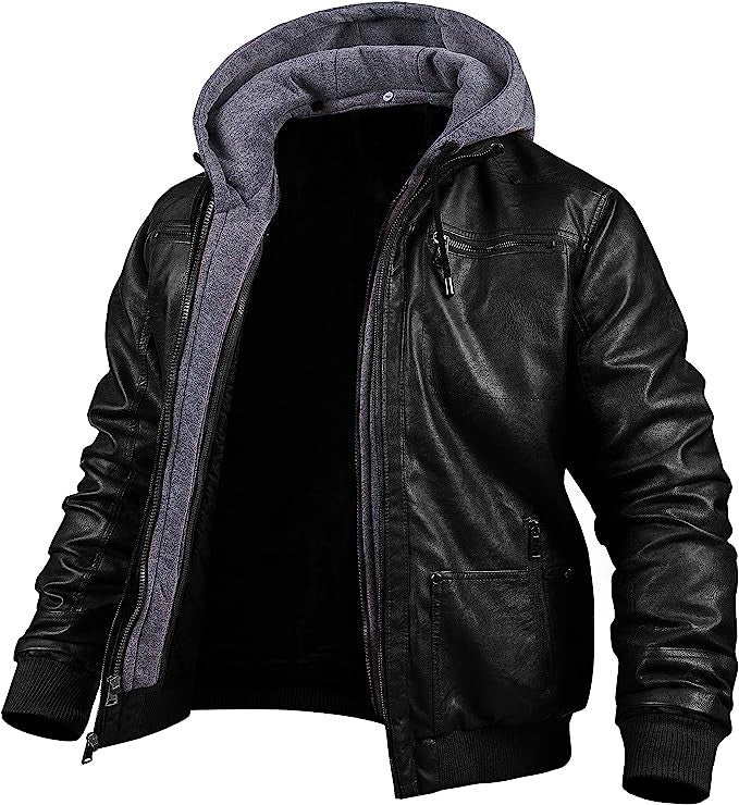 Men’s_ Bomber_ Biker_ Hoodie_ Jacket