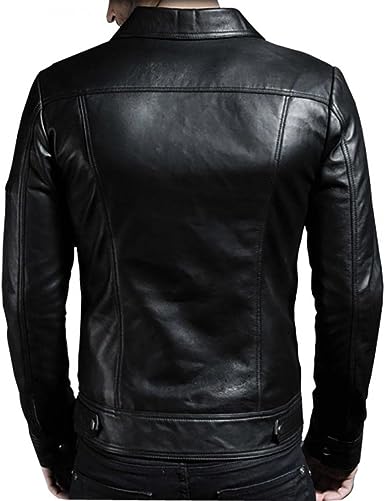 Men’s_ Casual_ Black_ Leather_ Jacket
