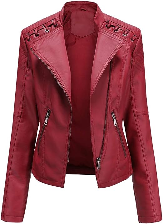 Women’s_ Casual_ Zip_ Biker_ Jacket