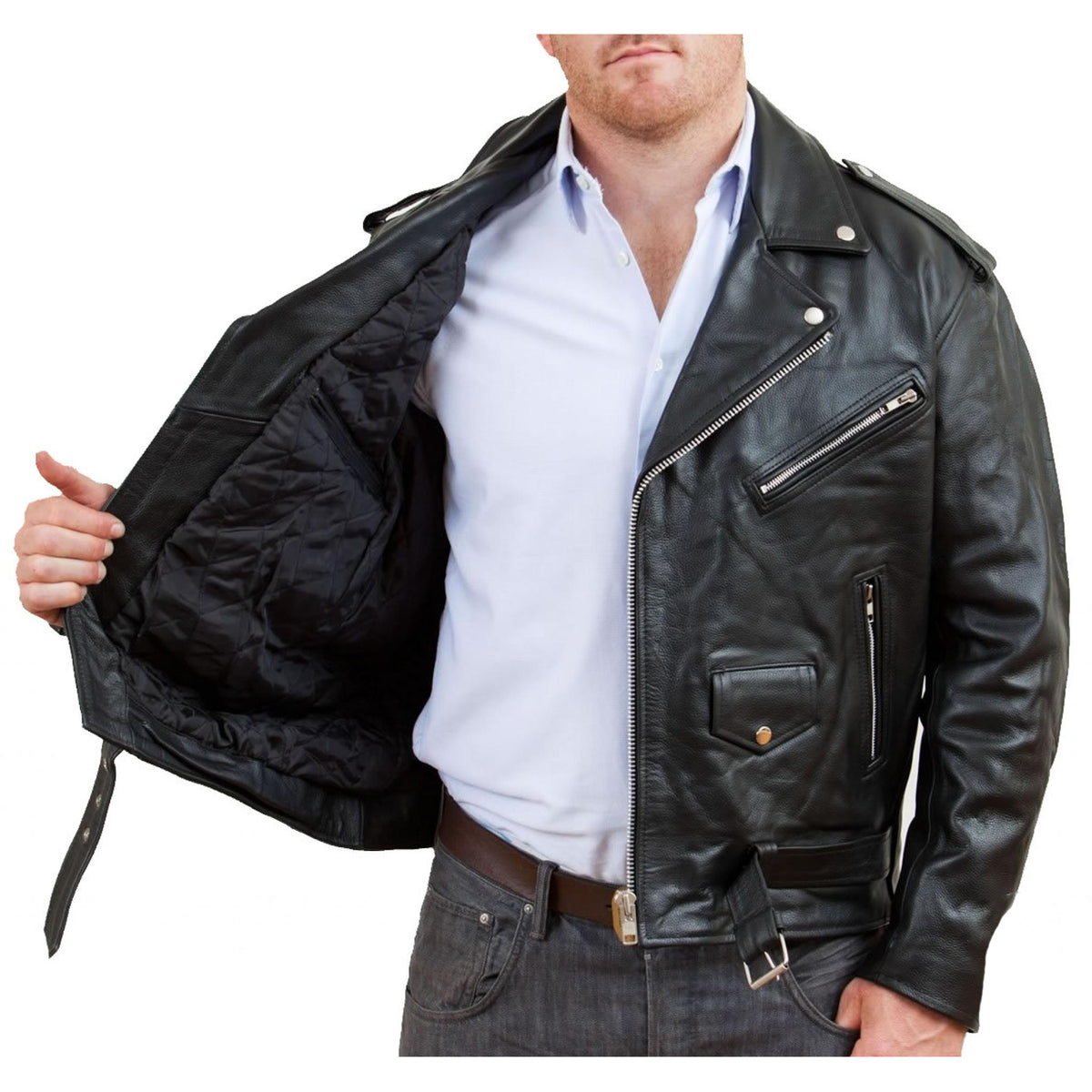 Men’s_ Black_ Asymmetric_ Biker_ Jacket