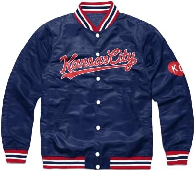 Jorde Calf Men’s Kansas Varsity Style Letterman Bomber Jacket