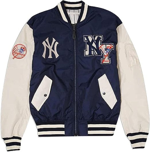 Men’s Basketball NY Yanks Bomber Jacket | College Baseball League Varsity MA-1 New York Jacket For Men.