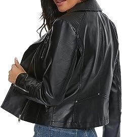 Jorde Calf Women’s Black Asymmetric Lambskin Leather Jacket | Motorcycle Moto Biker Zip Up Leather Jacket For Women.