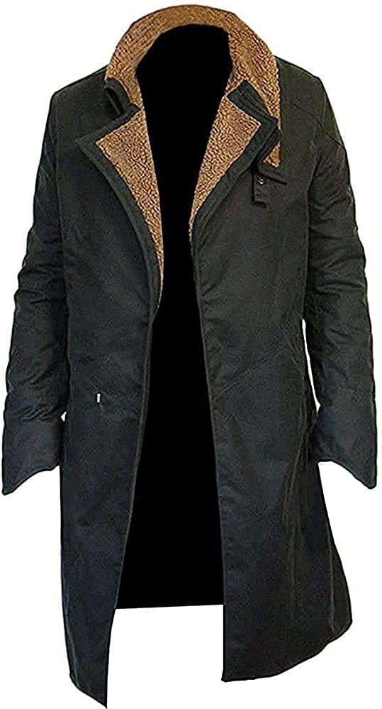 Jorde_ Calf_ Men's_ Blade_ Runner_ 2049_ Ryan_ Gosling_ Long_ Black_ Coat_-_ Officer_ K_ Jacket_ Trench_ Coat_-_ Men's_ Lambskin_ Leather_ Coat_-_ Black_ Long_ Coat