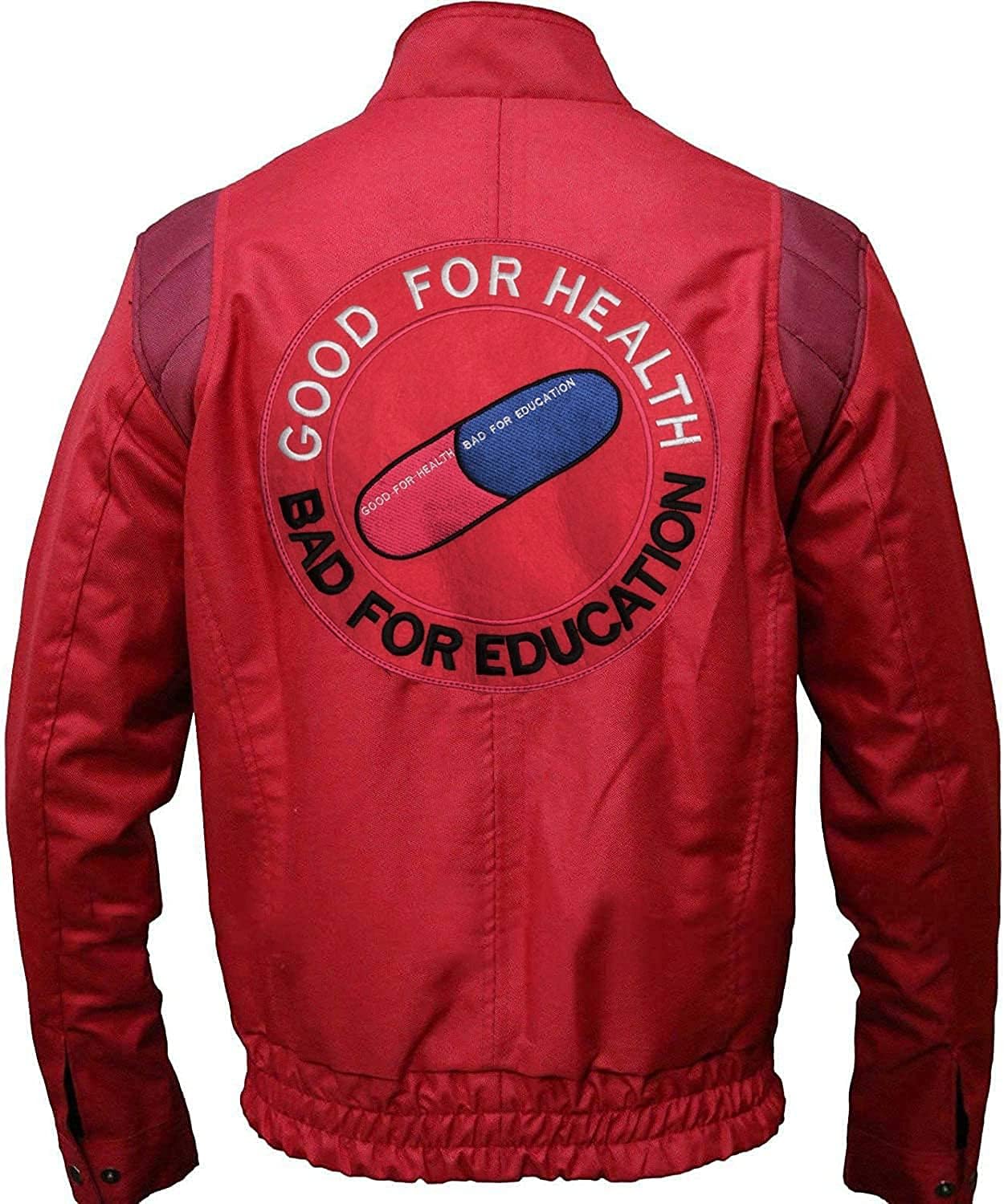 Jorde Calf Mens Shotaro Kaneda Capsule Logo Cosplay Cotton Costume | Red Bomber Motorcycle Jacket | Akira Red Cotton Capsule Jacket