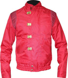 Jorde Calf Mens Shotaro Kaneda Capsule Logo Cosplay Cotton Costume | Red Bomber Motorcycle Jacket | Akira Red Cotton Capsule Jacket