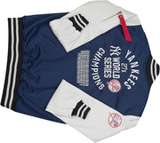 Men’s Varsity Baseball Jacket – Blue White Bomber Jacket with NY Embroidery & Streetwear Fit