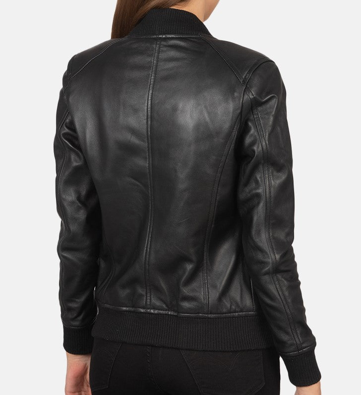 Women’s_ Black_ Slim_ Fit_ Bomber_ Jacket