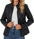 Women’s_ Black_ Stand_ Collar_ Leather_ Jacket