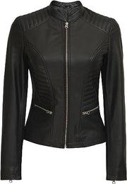Women’s_ Cafe_ Racer_ Leather_ Jacket