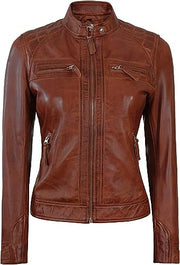 Women’s_ Cafe_ Racer_ Slim_ Leather_ Jacket