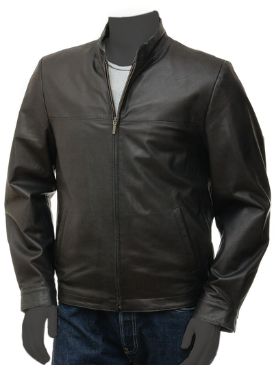 Men’s_ Black_ Cafe_ Racer_ Jacket