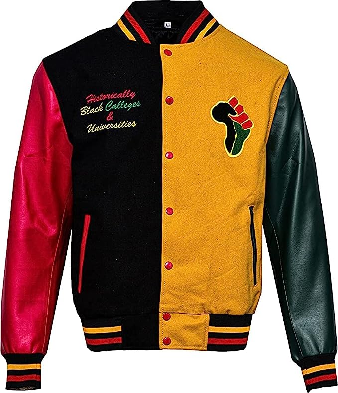 Jorde Calf Men's HBCU High School Varsity Bomber Jacket-2