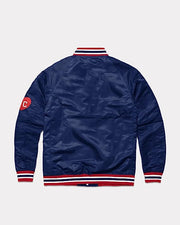 Jorde Calf Men’s Kansas Varsity Style Letterman Bomber Jacket-blue