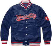 Jorde Calf Men’s Kansas Varsity Style Letterman Bomber Jacket