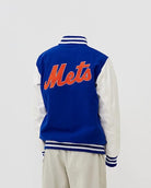 Jorde Calf Men's Varsity NY Letterman Mets Basketball Bomber Style Jacket-2