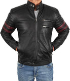 Men’s_ Red_ Stripes_ Biker_ Jacket
