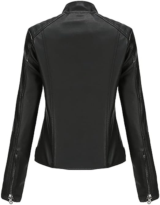 Women’s_ Stand_ Collar_ Leather_ Jacket