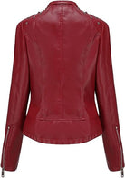 Women’s_ Studded_ Shoulder_ Leather_ Jacket