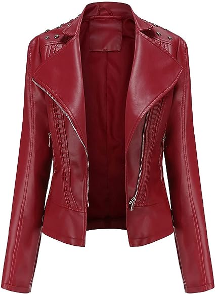 Women’s_ Studded_ Shoulder_ Leather_ Jacket