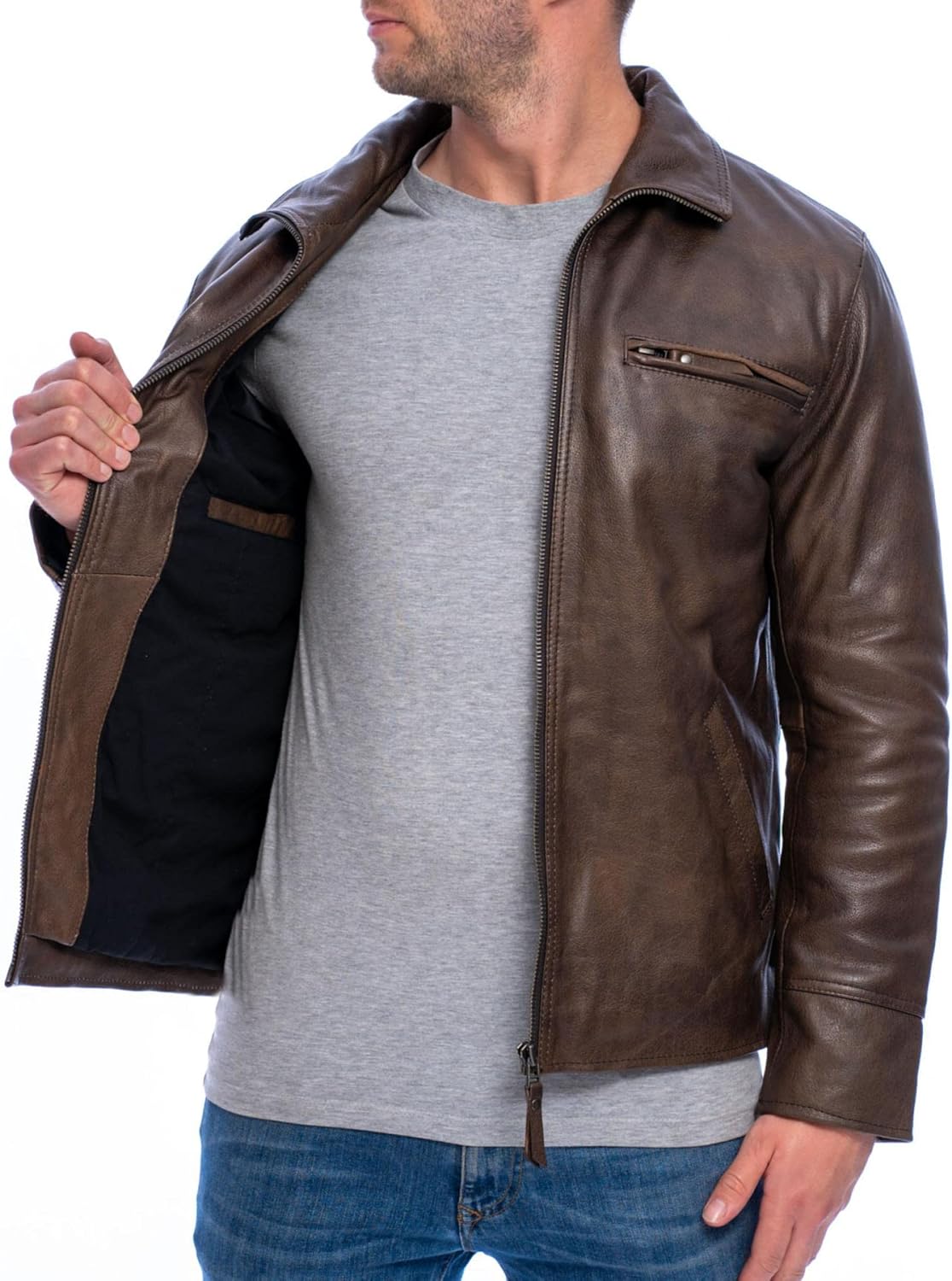 Men’s_ Vintage_ Leather_ Motorcycle_ Jacket