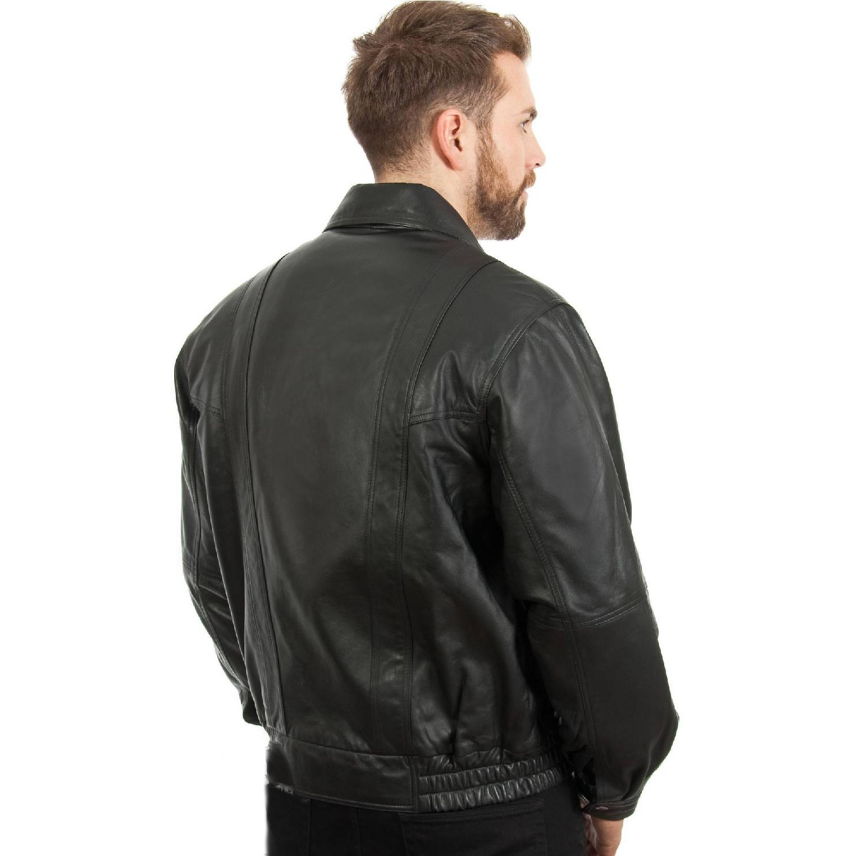 Men’s_ Vintage_ Black_ Leather_ Jacket