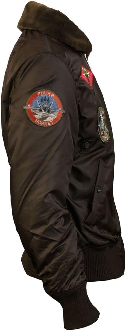 Jorde Calf Men’s G1 Aviator Lightweight Polyester Jacket | Signature B 15 Series Flight Jacket With Embroidery Patches.