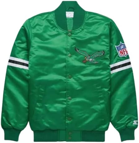 Leather Shark Men’s Renegade Philadelphia varsity Jacket |Eagles Letterman Bomber Jacket |Satin Varsity Jacket For Men.