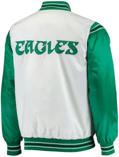 Leather Shark Men’s Renegade Philadelphia varsity Jacket |Eagles Letterman Bomber Jacket |Satin Varsity Jacket For Men.
