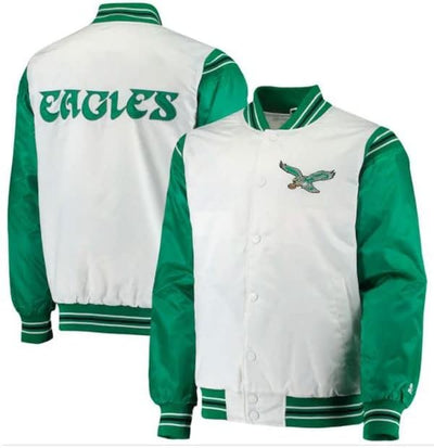 Leather Shark Men’s Renegade Philadelphia varsity Jacket |Eagles Letterman Bomber Jacket |Satin Varsity Jacket For Men.